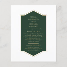 BUDGET Emerald Green Monochrome Tekst Flyer