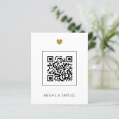 Budget Emerald Green QR Code All in One Wedding (Staand voorkant)
