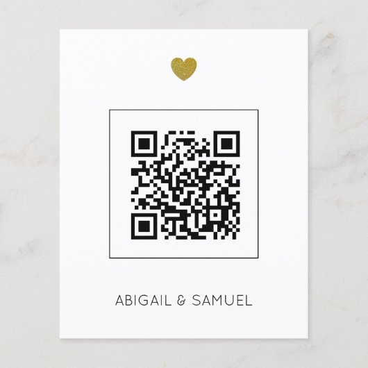 Budget Emerald Green QR Code All in One Wedding (Voorkant)