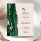 Budget Emerald Green Roos Gold Agate Blush Wedding