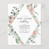 Budget Emerald Green Sweet Sixteen Birthday Party (Voorkant)