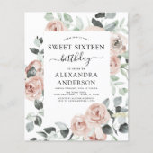 Budget Emerald Green Sweet Sixteen Birthday Party (Voorkant)