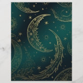 Budget Emerald Groen Goud Hemelse Bruiloft Flyer (Achterkant)