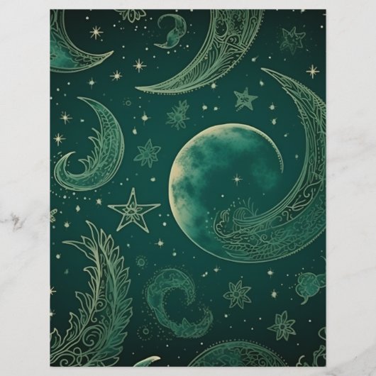 Budget Emerald Groen Goud Hemelse Bruiloft Flyer (Achterkant)