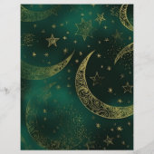 Budget Emerald Groen Goud Hemelse Bruiloft Flyer (Achterkant)