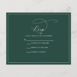 Budget Emerald RSVP Flyer