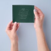 Budget Emerald RSVP Flyer (Hand)