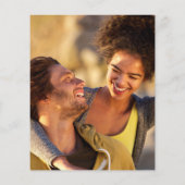 Budget Emerald Script Photo Weddenschap (Achterkant)