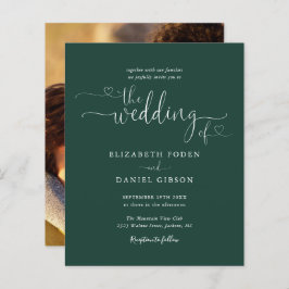 Budget Emerald Script Photo Weddenschap