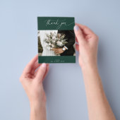 BUDGET Emerald Weduwfoto Hartelijk dank Flyer (Hand)