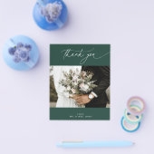 BUDGET Emerald Weduwfoto Hartelijk dank Flyer (Enkel)