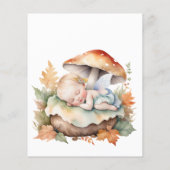 Budget Enchanted Fairy Herfst Woodland Baby shower (Achterkant)