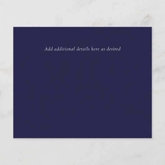 BUDGET Engagement Foto OPSLAG datum Navy Blauw (Achterkant)