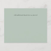 BUDGET Engagement Foto SAVE the DATE Salie Groen (Achterkant)