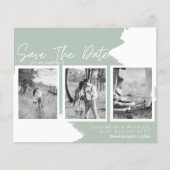 BUDGET Engagement Foto SAVE the DATE Salie Groen (Voorkant)