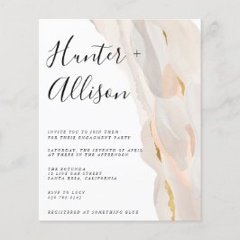 Budget Engagement Party Invitation Flyer