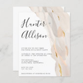 Budget Engagement Party Invitation Flyer (Voorkant / Achterkant)