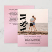 BUDGET Engagement Party - Uitnodigingfoto - BOLD T (Voorkant / Achterkant)