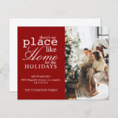 BUDGET Er is geen plek zoals Home Red Photo Moving (Voorkant / Achterkant)