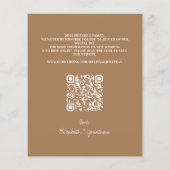 Budget Eucalyptus 3 Foto QR Code Save the Date (Achterkant)