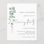 Budget Eucalyptus 3 Foto QR Weddenschap Evening Pa (Voorkant)