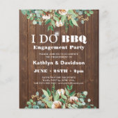 BUDGET Eucalyptus 4 Foto Verloving Uitnodiging (Voorkant)