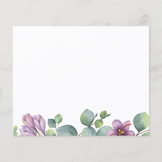 Budget Eucalyptus-adreswijzigingsaankondiging (Achterkant)