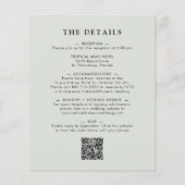 Budget Eucalyptus Alles In Een Huwelijksuitnodigin (Achterkant)