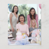 Budget Eucalyptus Baby shower Party Foto Bedankt (Achterkant)