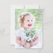 BUDGET Eucalyptus Baptisme Dank je wel Notitiekaartje (Achterkant)