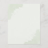 Budget Eucalyptus Beer Couples Baby shower Uitnodi (Achterkant)