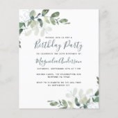 BUDGET Eucalyptus Birthday Party nodigt uit (Voorkant)