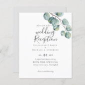 Budget Eucalyptus Bladeren Bruiloft RECEPTIE Avond (Voorkant / Achterkant)