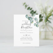 Budget Eucalyptus Bladeren Bruiloft RECEPTIE Avond (Staand voorkant)