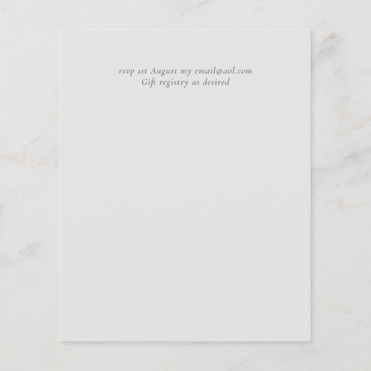 Budget Eucalyptus Bladeren Bruiloft RECEPTIE Avond (Achterkant)