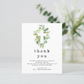 Budget Eucalyptus Bladeren Kruis Doop Bedankt (Staand voorkant)
