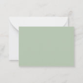 Budget Eucalyptus Botanical Wedding RSVP Card Notitiekaartje (Achterkant)