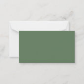 Budget Eucalyptus Botanical Wedding RSVP Card Notitiekaartje (Achterkant)