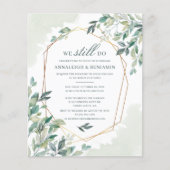 Budget Eucalyptus Botanical Wedding Vow Renewal (Voorkant)