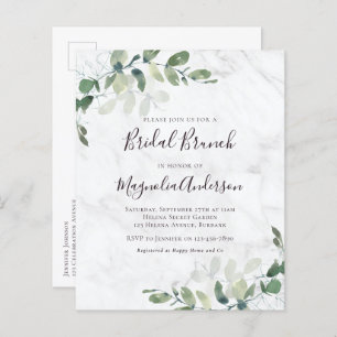 Budget Eucalyptus Bridal Brunch Briefkaart Uitnodi