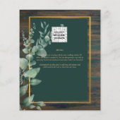 BUDGET Eucalyptus BRIDAL SHOWER Groene decoratie G Flyer (Achterkant)
