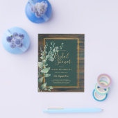 BUDGET Eucalyptus BRIDAL SHOWER Groene decoratie G Flyer (Enkel)