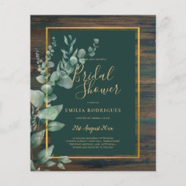 BUDGET Eucalyptus BRIDAL SHOWER Groene decoratie G Flyer