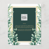 BUDGET Eucalyptus BRUIDSSCHATTENFEest Groene Tinte Flyer (Achterkant)