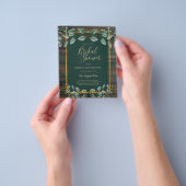 BUDGET Eucalyptus BRUIDSSCHMAK Greenery Goud QR Flyer (Hand)