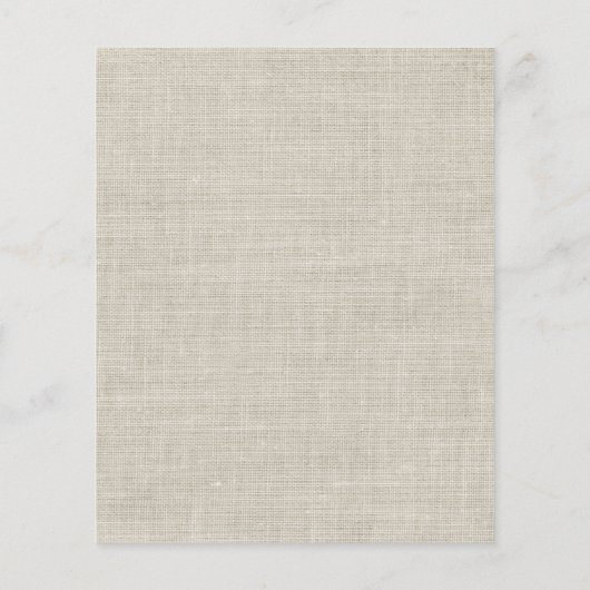 BUDGET Eucalyptus Burlap Weduwen sparen de datum Flyer (Achterkant)