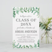 Budget Eucalyptus Class of 2023 Party Invitation (Staand voorkant)