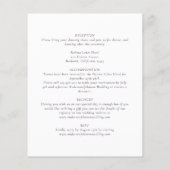 Budget Eucalyptus Details bruiloft Uitnodiging (Achterkant)