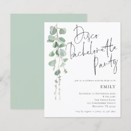 Budget Eucalyptus Disco Bachelorette Party nodigt 