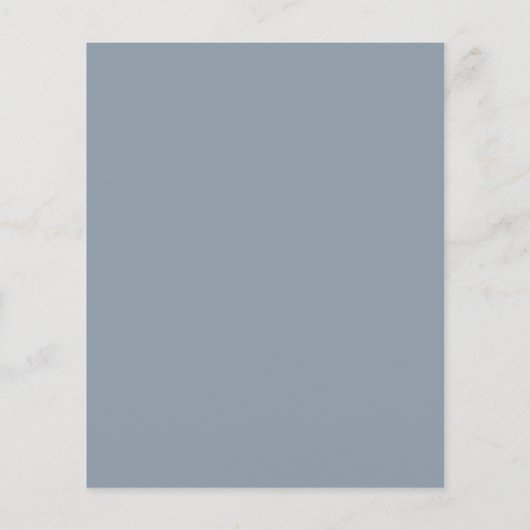 Budget Eucalyptus Dusty Blue Wedding Uitnodiging (Achterkant)